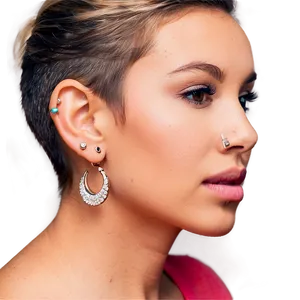 Earlobe Piercing Inspiration Png 31 PNG Image