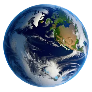 Earth North Pole View Png Usi PNG Image