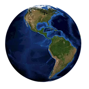 Earth Western Hemisphere PNG Image