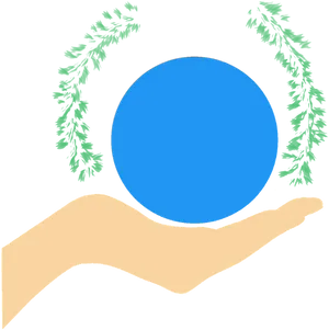 Earthin Hand Clipart PNG Image