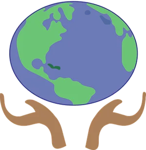 Earthin Hands Graphic PNG