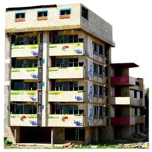 Earthquake Damaged Building Png Sgv68 PNG Image