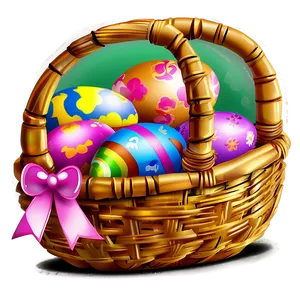 Easter Basket Clipart Png Nes49 PNG Image