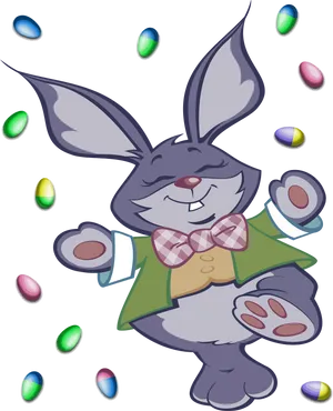 Easter Bunny Celebration PNG Image