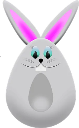 Easter Bunny Egg Graphic PNG Image