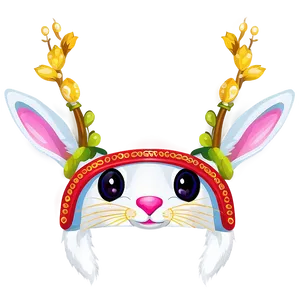 Easter Bunny Hat Festive Png Cye PNG Image