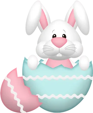 Easter Bunnyin Egg Graphic PNG Image