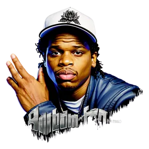 Eazy E Portrait Png Pta PNG Image