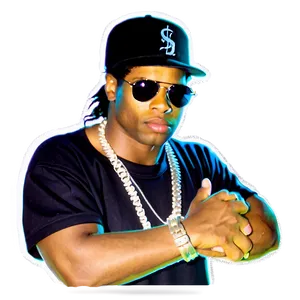 Eazy E Vintage Style Png Poj PNG Image