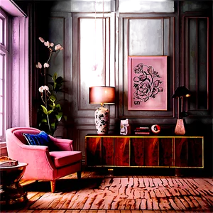 Eclectic Room Design Png Qrc75 PNG Image