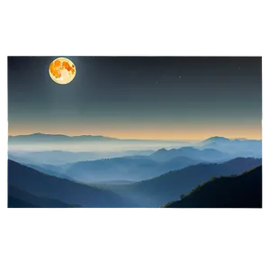 Eclipse Over Mountains Png Lkl PNG Image