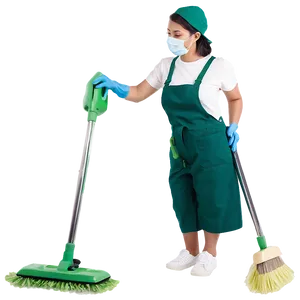 Eco-friendly Cleaning Lady Png 06292024 PNG Image