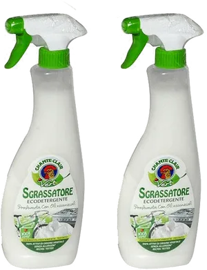 Eco Friendly Cleaning Spray Bottles PNG Image