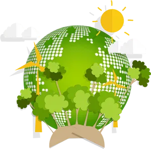 Eco Friendly Earth Concept PNG Image