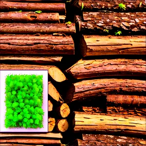 Eco-friendly Log Cabin Png Xil PNG Image