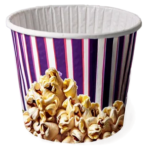 Eco-friendly Paper Popcorn Bucket Png 06132024 PNG Image