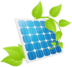 Eco Friendly Solar Panel Concept PNG Image