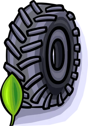 Eco Friendly Tire Clipart PNG Image