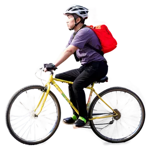 Eco-friendly Urban Cyclist Png 92 PNG Image