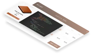 Ecommerce Checkout Interface Design PNG Image