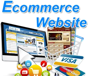 Ecommerce Website Concept PNG Image