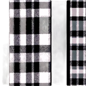 Edgy Black And White Plaid Png 15 PNG Image