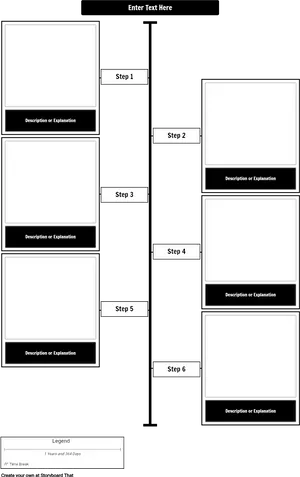 Editable Vertical Timeline Template PNG Image