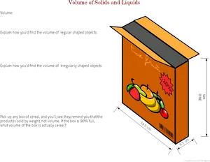 Educational Cereal Box Dimensions PNG Image