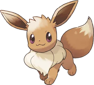 Eevee Pokemon Illustration PNG Image