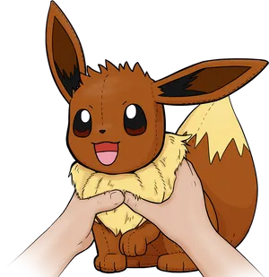 Eevee Pokemon Illustration PNG Image