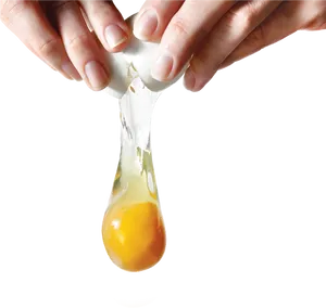 Egg Cracking Process PNG Image