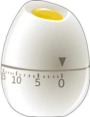 Egg Shaped Kitchen Timer PNG Image