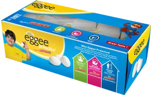 Eggee Proactive Egg Carton With Health Benefits PNG Image