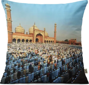 Eid_ Prayer_at_ Jama_ Masjid PNG Image