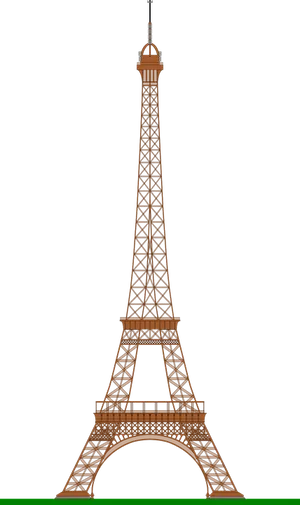 Eiffel Tower Illustration.png PNG Image