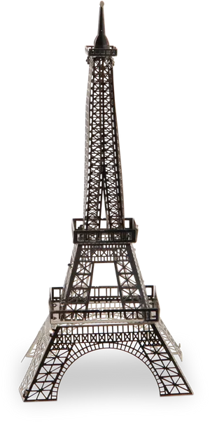 Eiffel Tower Modelon Display PNG Image