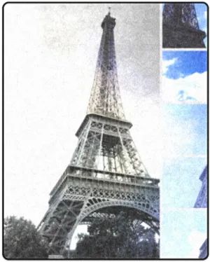 Eiffel Tower Paris Vintage Style PNG Image