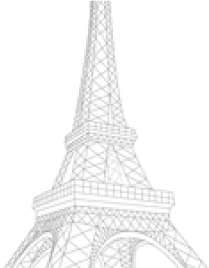 Eiffel Tower Silhouette PNG Image