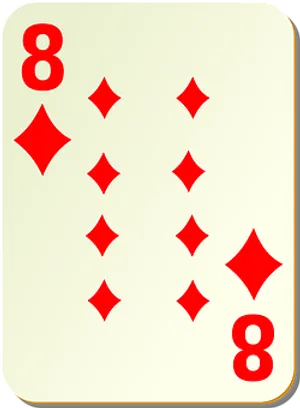 Eightof Diamonds Playing Card PNG Image