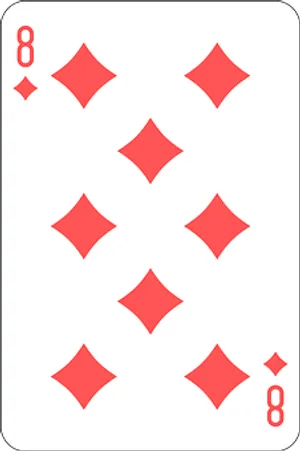 Eightof Diamonds Playing Card PNG Image