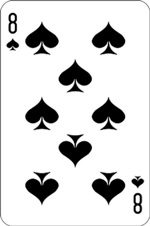 Eightof Spades Playing Card PNG Image