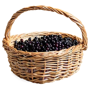 Elderberry Basket Png Kfh PNG Image