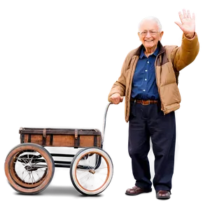 Elderly Person Waving Png Rli69 PNG Image