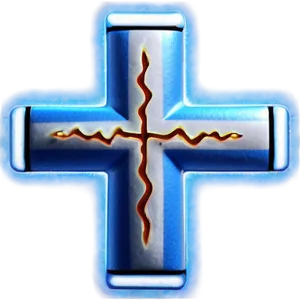 Electric Blue Cross Figure Png 84 PNG Image