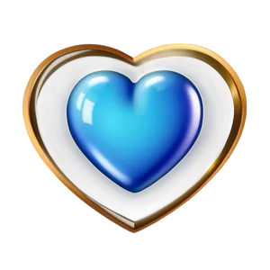 Electric Blue Heart Emoji Png 06272024 PNG Image