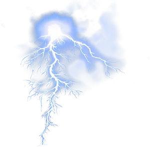 Electric_ Blue_ Lightning_ Display PNG Image