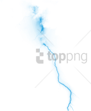 Electric_ Blue_ Lightning_ Strike PNG Image