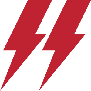 Electric_ Bolt_ Symbol_ Red_on_ Black PNG Image