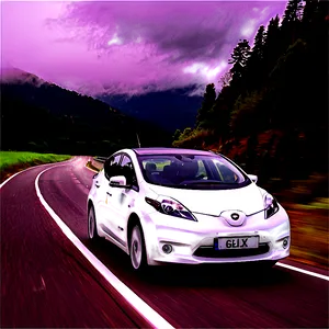 Electric Car On Highway Png 06262024 PNG Image