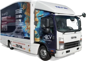 Electric Delivery Truck T E V V A PNG Image